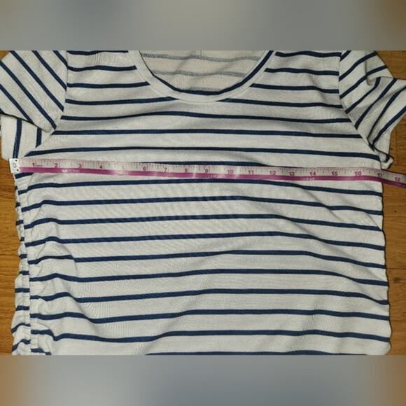 Fyve Short Sleeve Blue and White Shirt Size Small - Picture 7 of 9